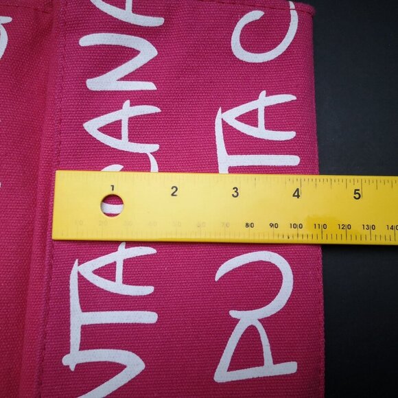 2 / $30.00 - NWT Robin Ruth Authentic Punta Cana Canvas Hot Pink Bag - Picture 11 of 11